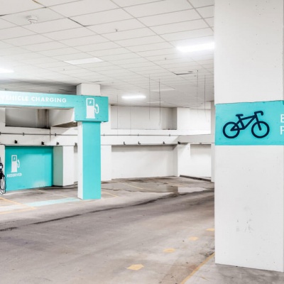 Electric Car Charging and Bike Parking